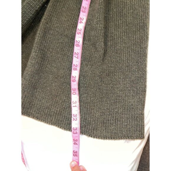 Vince Green Ribbed Knit Alpaca Wool Cashmere Open Front Cardigan Women's XS - Picture 9 of 10